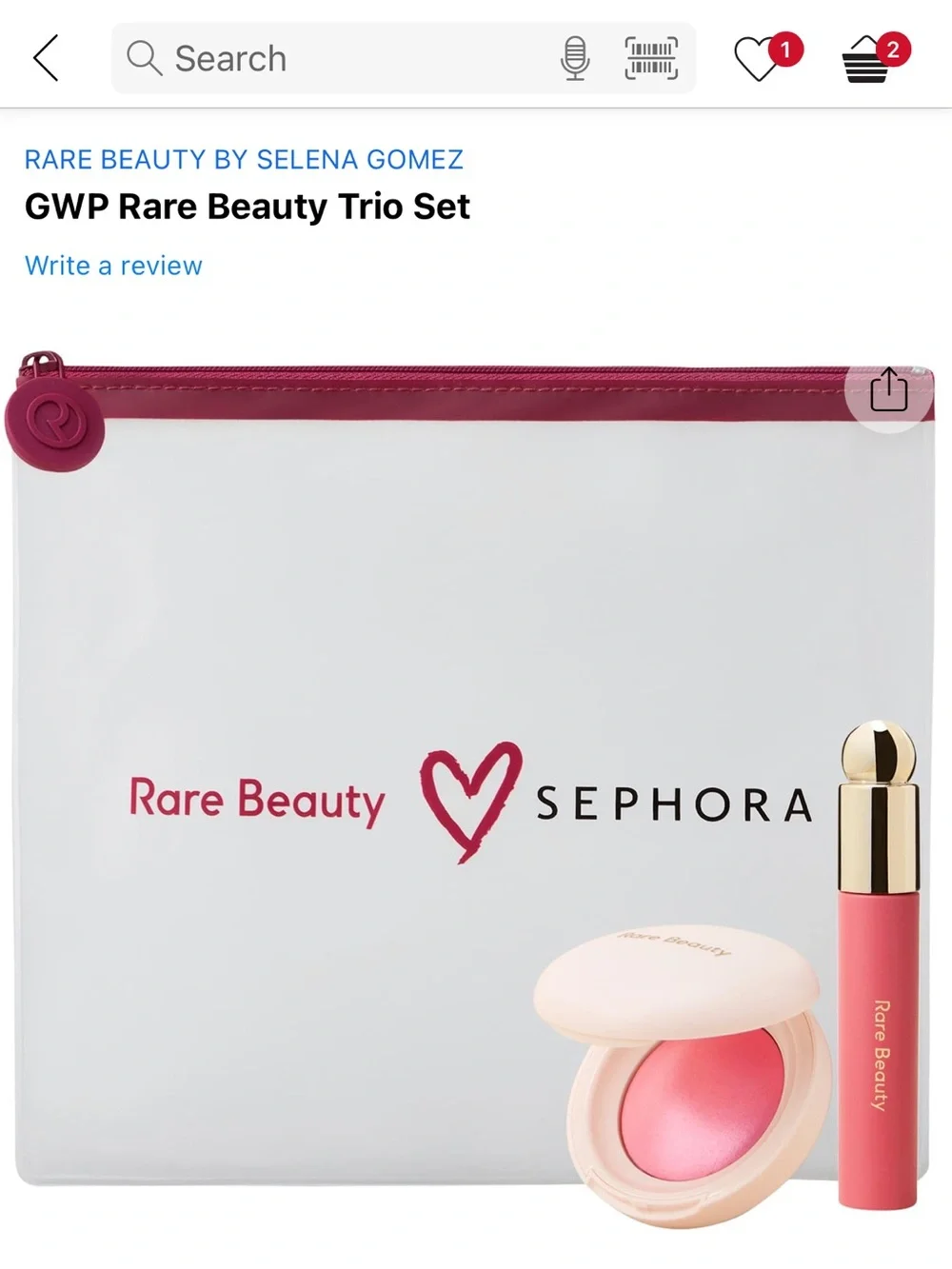 SEPHORA RARE BEAUTY TRIO GIFT SET